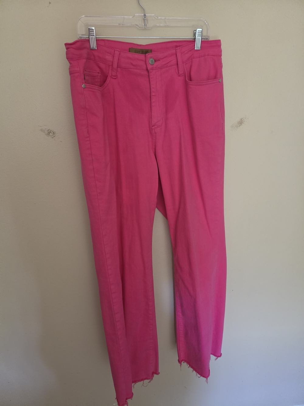 Judy Blue Hot Pink Straight-Leg Jeans
